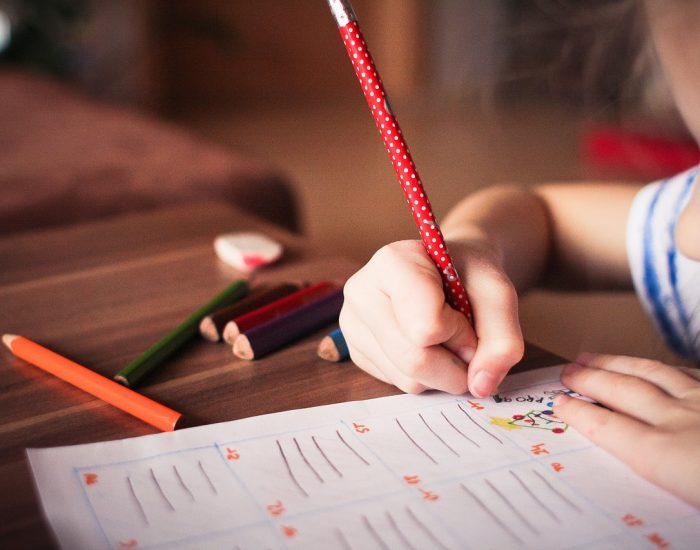 A Child doing Home work